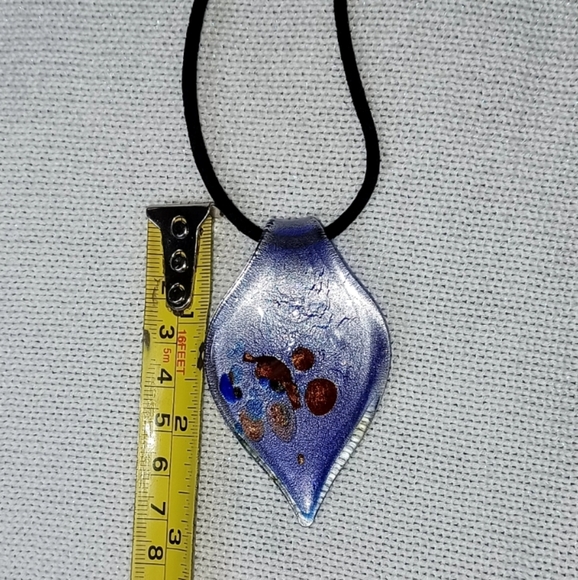Authentic One a Kind Murano Glass Pendant Necklace - Picture 10 of 11
